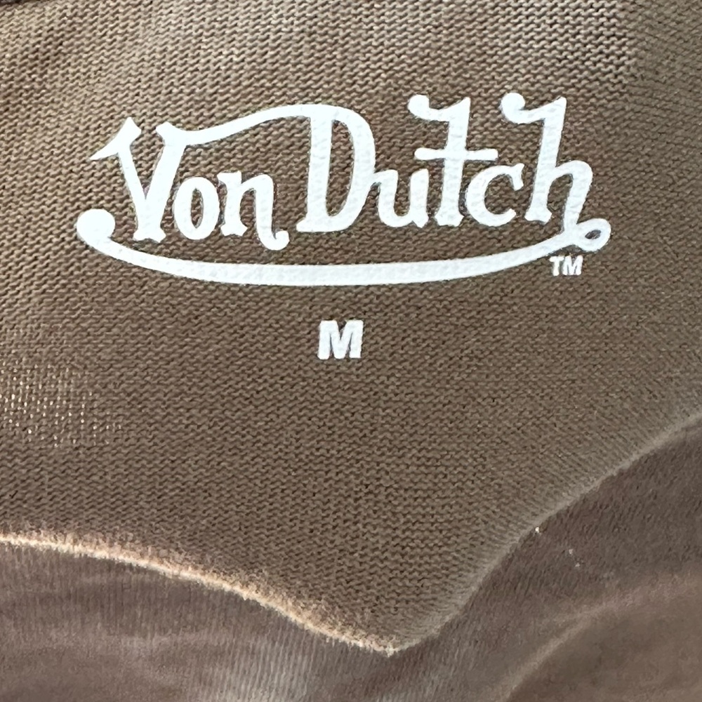 Von Dutch Khaki Green Long Sleeve Shirt - EUC - Picture 5 of 6